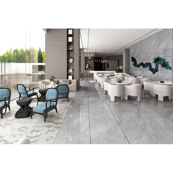 Gray Polished Glazed Porcelain Tile 900x1800mm Non-Slip Floor Wall