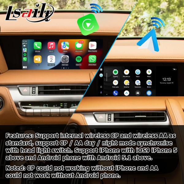 Espelhar carplay da tela do apoio da relação dos meios do androide sem fio de Lexus LC LC500 LC500h auto