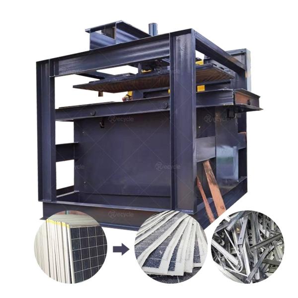 Solar Panel Frame Cutting Machine to Remove the Frame from the Solar Panel