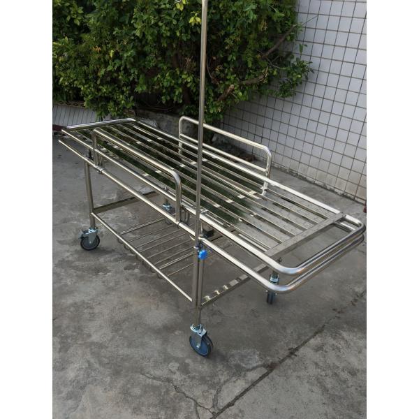 ODM Hôpital en acier inoxydable Transfert de patient en chariot à quatre rouleaux
