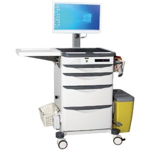 Chariot médical d'urgence ODM pour crash, en ABS, pour instruments hospitaliers