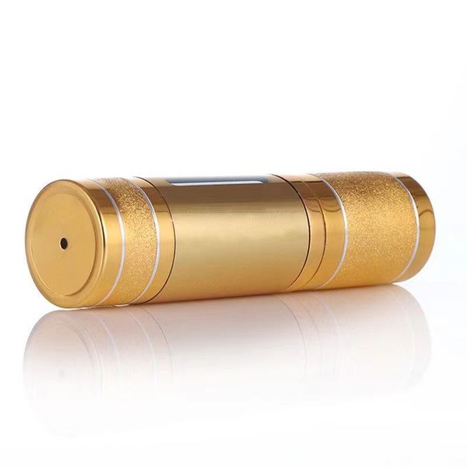 Luxury Anodized Aluminum Airless Pump Bottle Bottle Empty Cosmetic Vacuum Premium Skincare Serum Container  Multiple Capacity
