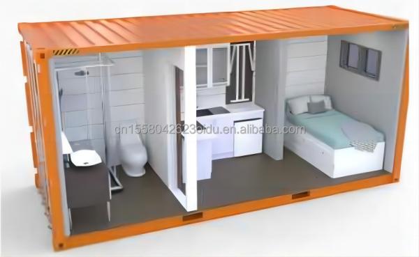 Prefab Living Container House Mobile Container Home With Bathroom Kitchen bedroom Customized Color Aluminum Alloy Windows