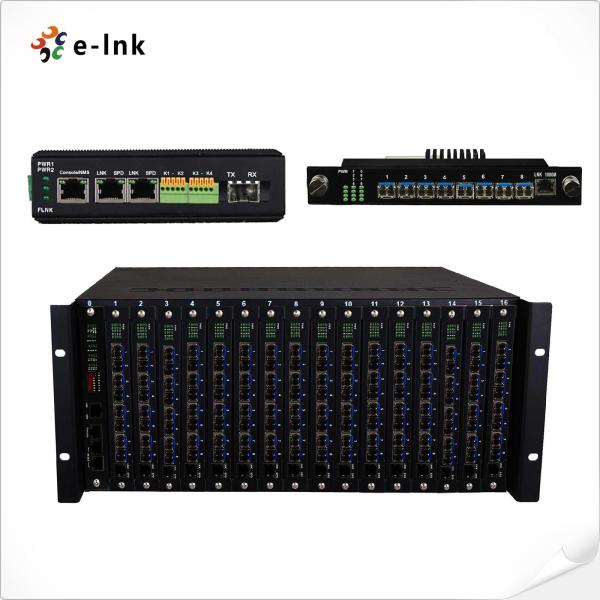 Industrial Serial to Fiber Media Converter 80km SMF RS232/422/485 DIN-Rail