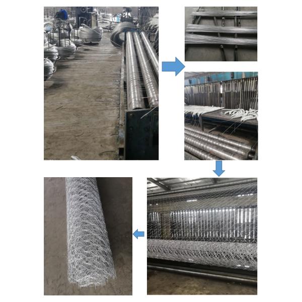 Woven Sliver Protection Road Iron Galvanized Hexagonal Wire Mesh