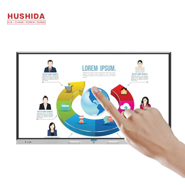 HUSHIDA 75inch H2 Series Infrared Touch Screen Interactive Whiteboard Dual System Smartboard