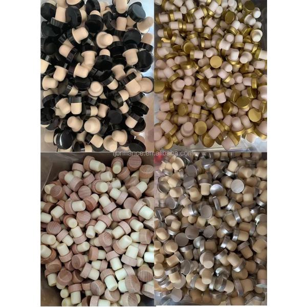 Customized Shape Wooden and Rubber Wine Stoppers OEM/ODM for Bottle Sealing Plug