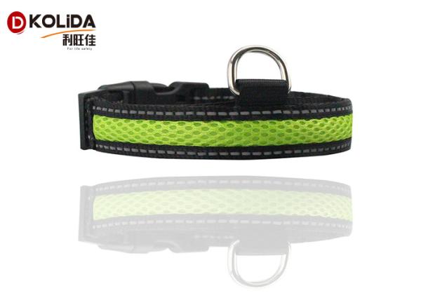 Luminous Nylon Super Bright Flashing LED Dog Safety Collar Easy Walking For Doggies