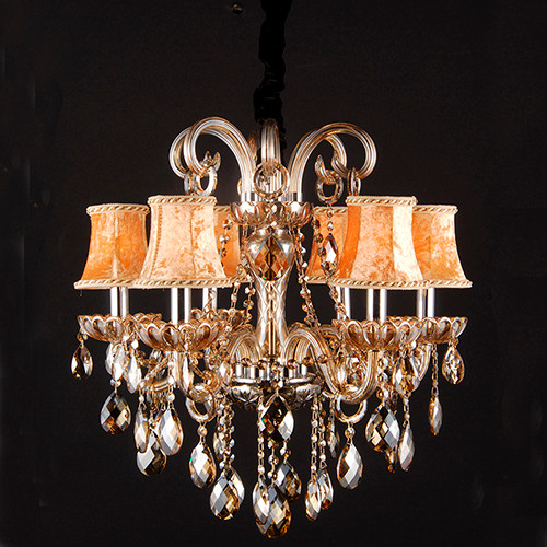 Lustre Gold Led Crystal Chandelier Lighting (WH-CY-44)