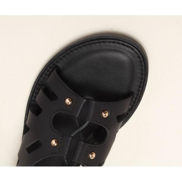 Women Sandals Flat Bottomed Casual Sandals Fashionable Strap Roman Sandals