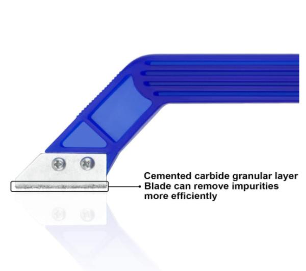 2 Pieces Tile Grout Saw Angled Grout Saw with 4 Pieces Extra Blades Replacement for Tile Cleaning