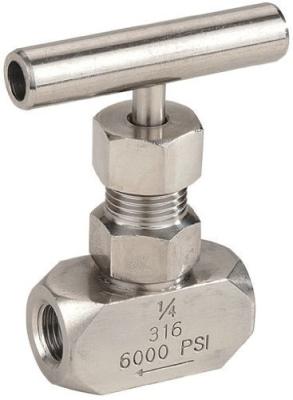 1/8 a 3/4 válvulas de agulha rosqueadas fêmeas da água da válvula de agulha 6000PSI