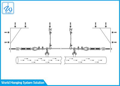 Common Flexible HVAC Hanging Kit Easy To Install For Factories / Sports Venues
