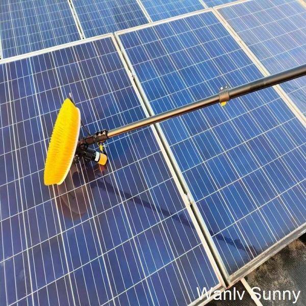 Solar Panel Cleaning Brush for Maintaining Photovoltaic Power System in Mobile Style