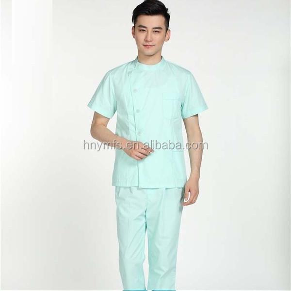 Hospital Medical Nurse Scrub Uniform Beauty Spa Set Short Sleeve 100%Cotton with the Best Price