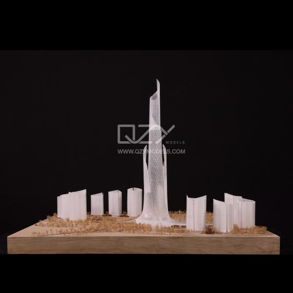 1/100 Dushanbe Skyscraper  Tower Model