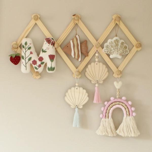 Mermaid Decor Baby Girl Room Decor| Scandi Boho Under the Sea Decor Personalised Baby Gift