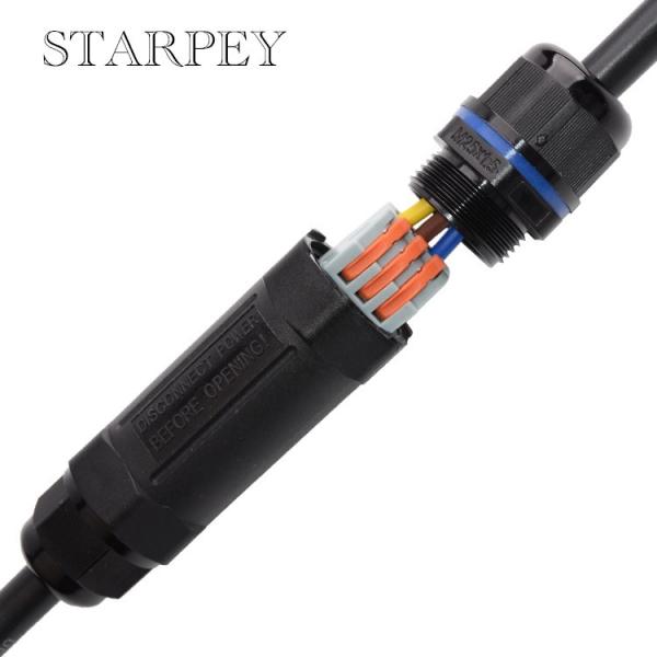 3 Pin Strong Sealed Quick Connect Disconnect Waterproof Electrical IP68 Wire Connector for outdoor lighting