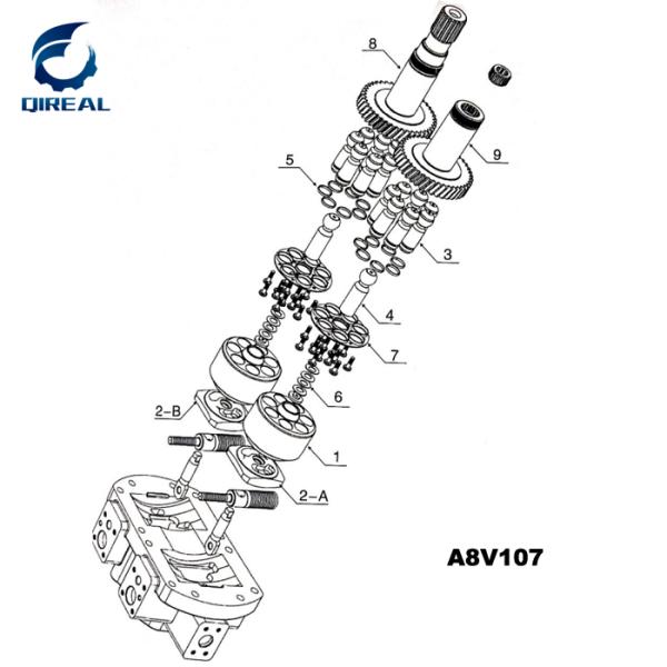 Комплекты для ремонта части гидронасоса частей запасной части A8V0107 экскаватора
