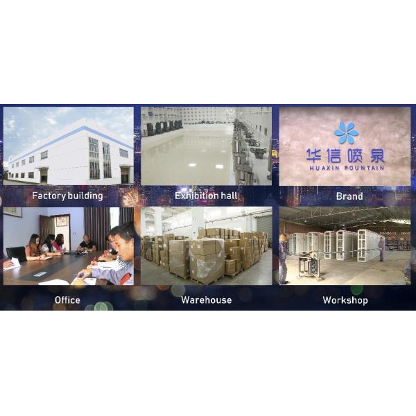 Commerce Square Musical Water Feature / Outdoor Musical Fountain Customized Size