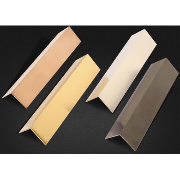 Brushed Stainless Steel Wall Corner Guards , OEM Metal Drywall Corner Protectors