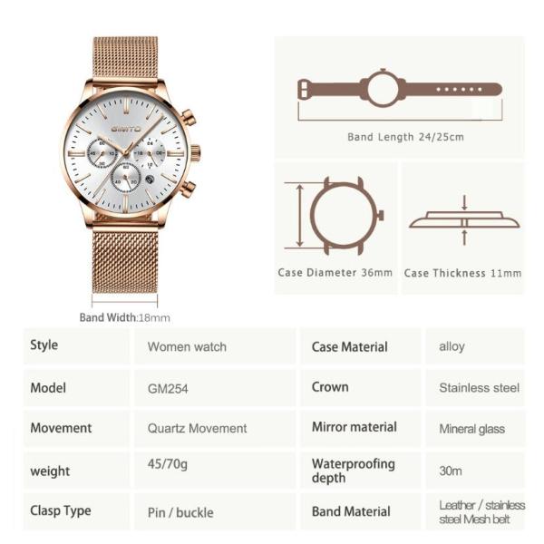 Дозоры ОЭМ кварца людей дозора хронографа диапазона сетки нержавеющей стали роскошные