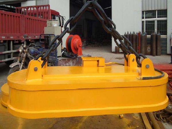Electric Powerful 5000kg 1tone Circular Lifting Electromagnet For Scrap Handling