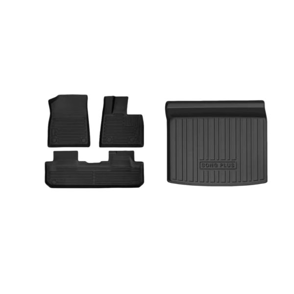 New High Quality Plastic Floor Mats BYD Song Plus DM-i Sealion 6 ECO Rear Back Cushion Car Interior Accessories RHD Waterproof