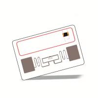 Carte RFID à double fréquence UHF HF Protocole ISO14443A+1800-6C combiné 13,56 MHz/125 Khz