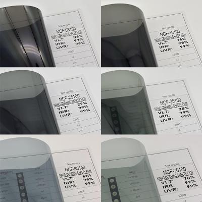 Long Lasting Car Window Insulation Film NCF-70100 Stylish Nano Ceramic Tint Roll