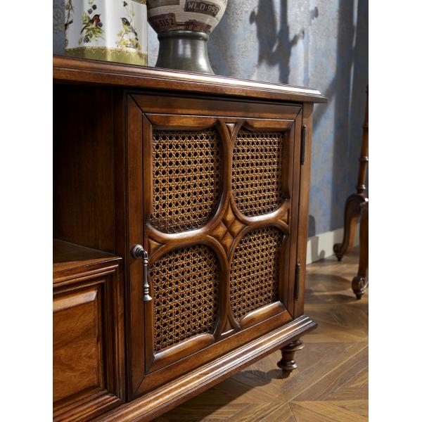 American Style  Living Room TV Cabinet/Luxury Solid Wood TV Cabinet and Coffee Table