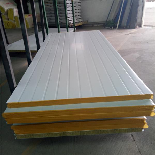 50mm rockwool uae fireproof sandwich panels with 0.376mm for prefab buildings