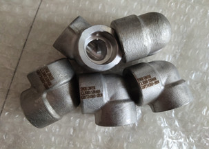 Штуцеры нержавеющей стали Asme B16.11 Astm A403 Astm A815 локтя сварки гнезда NPT
