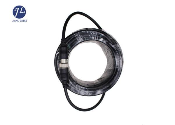 Custom Length 6 Pin GX12 Aviation Cable For Rear View Safety Backup Camera System