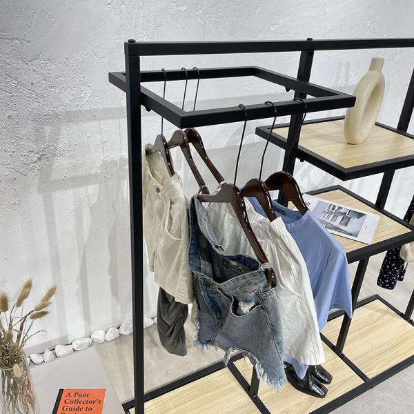 Metallic Children's Apparel Racks with Shoe Shelves 300KG Capacity Durable and Sturdy