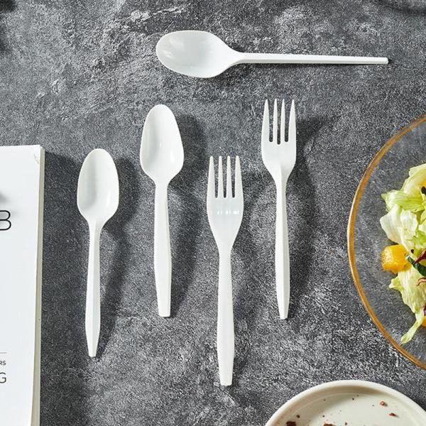 US Eco-Friendly Disposable Plastic Soup Ice Cream Kitchen Measuring Honey PS Spoon