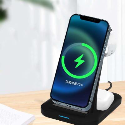 3 em 1 doca sem fio Nonslip do carregador, suporte de carregamento multifuncional para o telefone
