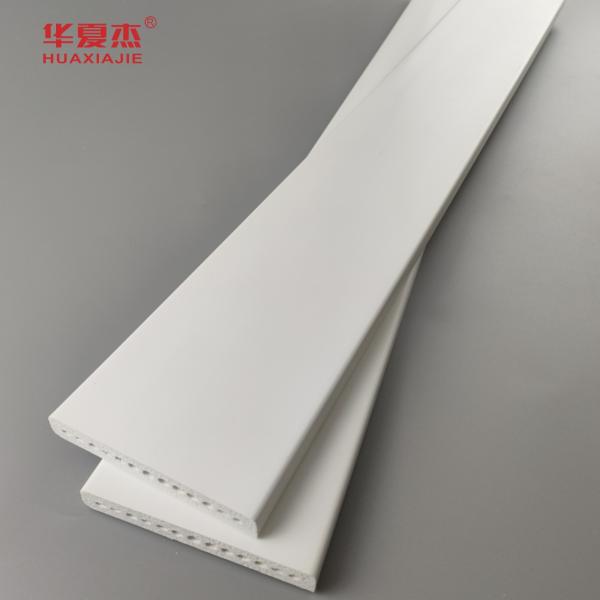Venda a retalho de Pvc Profil 15/32 X 3-1/2 Planca Pvc 89 X12 mm Planca branca de moldagem