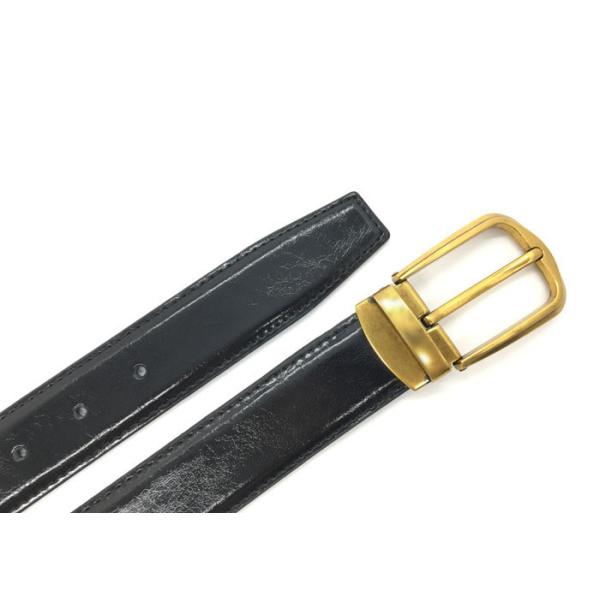 Coffee Color Mens Leather Dress Belt  Removable  1-3/8