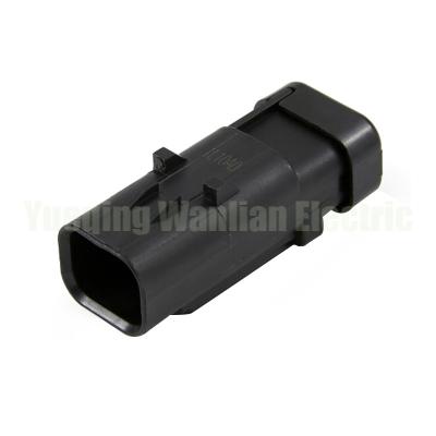776428-1 Male Black Receptacle Waterproof Auto Connector 2 Pin
