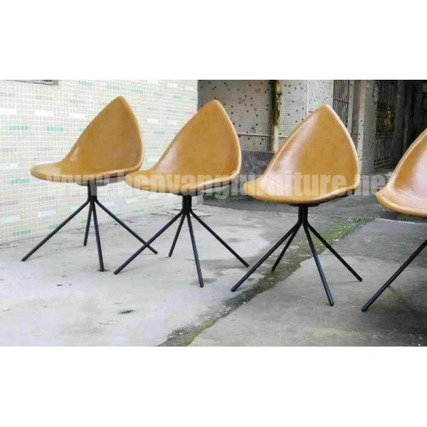 Boconcept Ottowa chair by Karim Rashid with assemble stainless steel leg ottoma chair in aniline leather finish