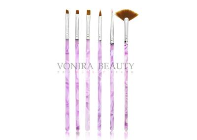 Cleansing UV Gel Acrylic Nail Art Brush Set With Pure Kolinsky Hair