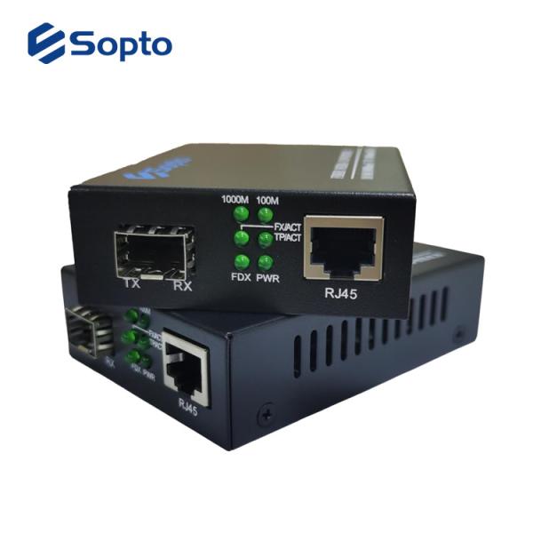 10/100/1000Base OEM Fiber Media Converter RJ45 SC Duplex 20KM