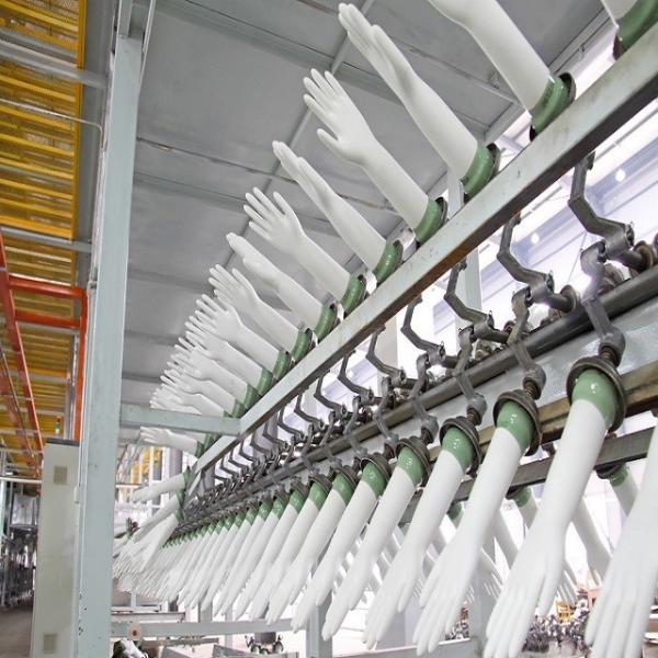 Linha de produção médica de borracha 380V das luvas do látex 50-200KW