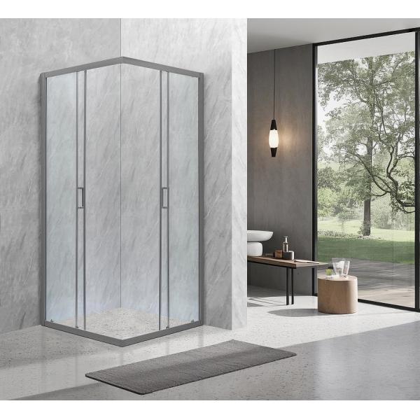 Sliding Opening European Shower Enclosure With Alum Frame And 5/6mm Tempered Glass