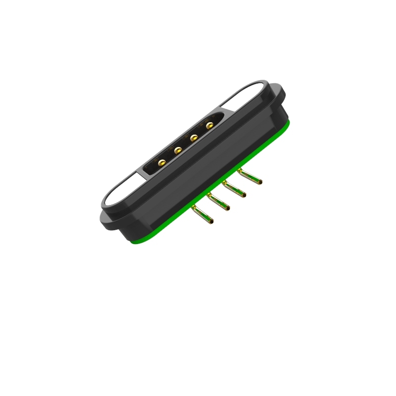 5A 12V male female bening 4pin pogo pin magnetic connector with PCB