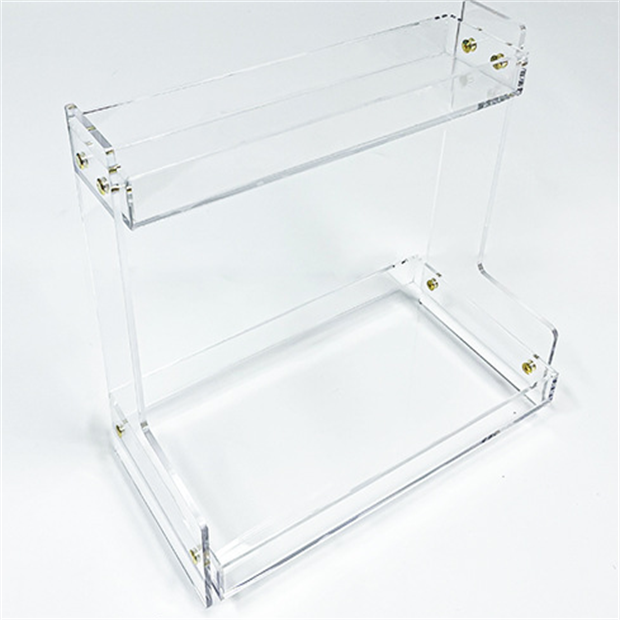 Hot Selling Premium Double-Layer Acrylic Organizer Transparent Creative Rack for Desktop Skincare Bathroom