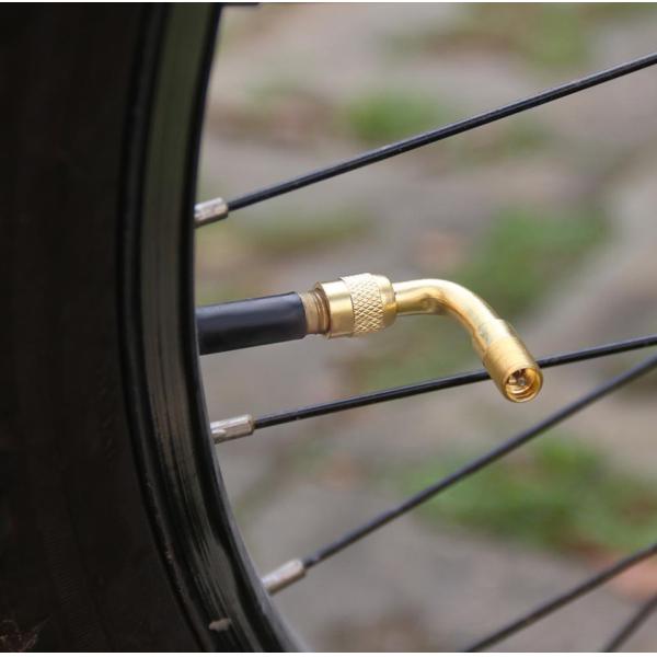 Copper 1.5 Inch 90 Degree Valve Stem Extension Adapter For Motorcycles