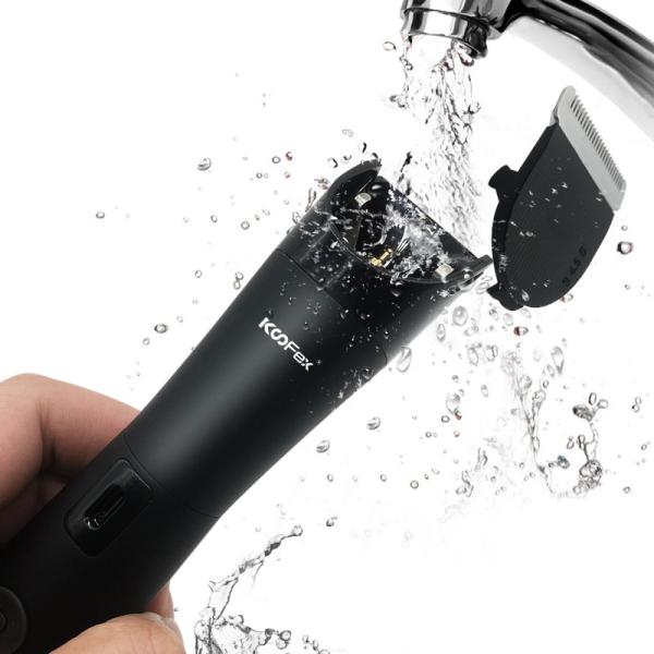 Cabeza de cortador impermeable de las podadoras de pelo de la ingle del cuerpo de los hombres Ipx7 dos recargable