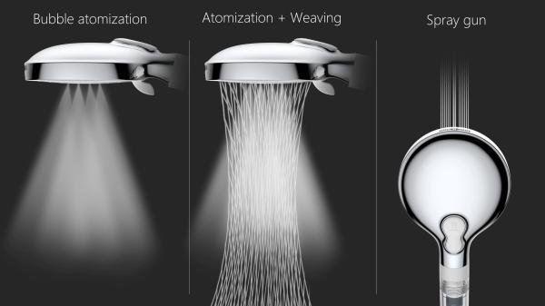 Handheld Filtered Showerhead With 3 Water Output Modes Chlorine Removing Water Purifying For Household Bathroom Shower